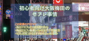 【初心者必見】梅田でセフレの探し方を徹底解説！セフレ募集が多い出会い掲示板５選